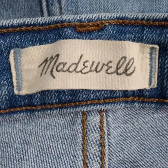 J439 Madewell High Rise Distressed Skinny 28 - Picture 7 of 10